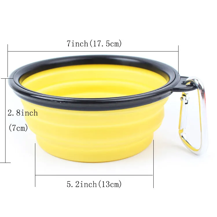 1000ml Collapsible Pet Bowl – Perfect for Travel, Hiking, and Outdoor Adventures