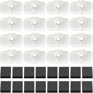 16-Pack Cat Water Fountain Filter Replacement for Petlibro - Pre-Filter Sponges Compatible with PLWF105, PLWF115, PLWF005-8 Months Set of Replacement Filters for Ultra Quiet Pet Water Fountain