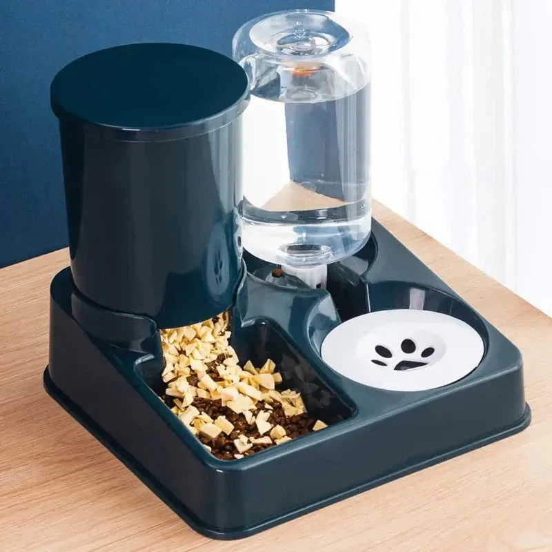 2-in-1 Automatic Cat Feeder & Water Dispenser