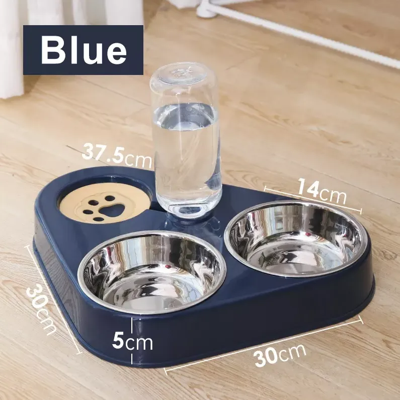 3 in 1 Pet Feeder Drinking Automatic Refilling Non Wet Mouth 500 ml