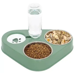 3 in 1 Pet Feeder Drinking Automatic Refilling Non Wet Mouth 500 ml