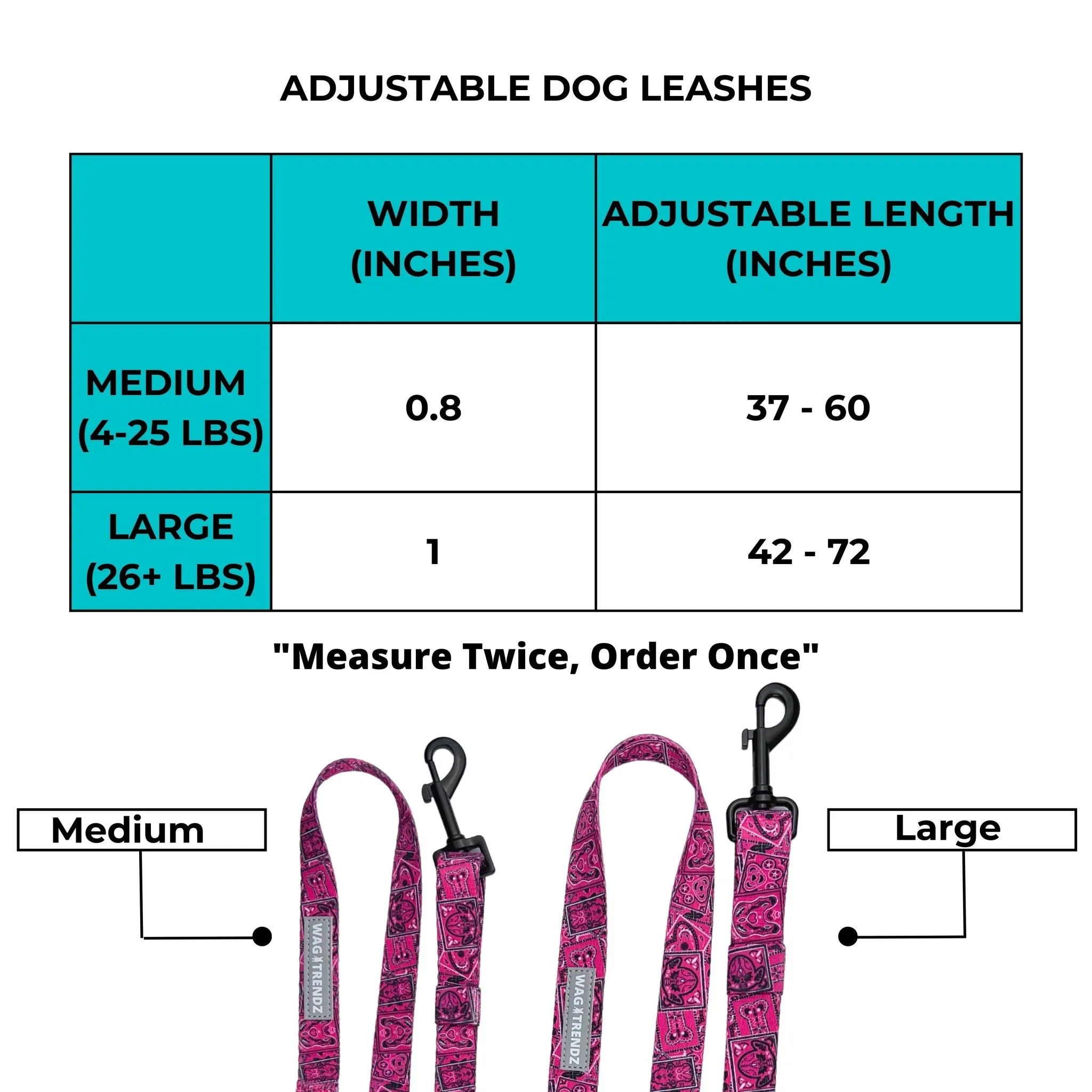 Adjustable Dog Leash | Camo Chic (SHēk) Orange