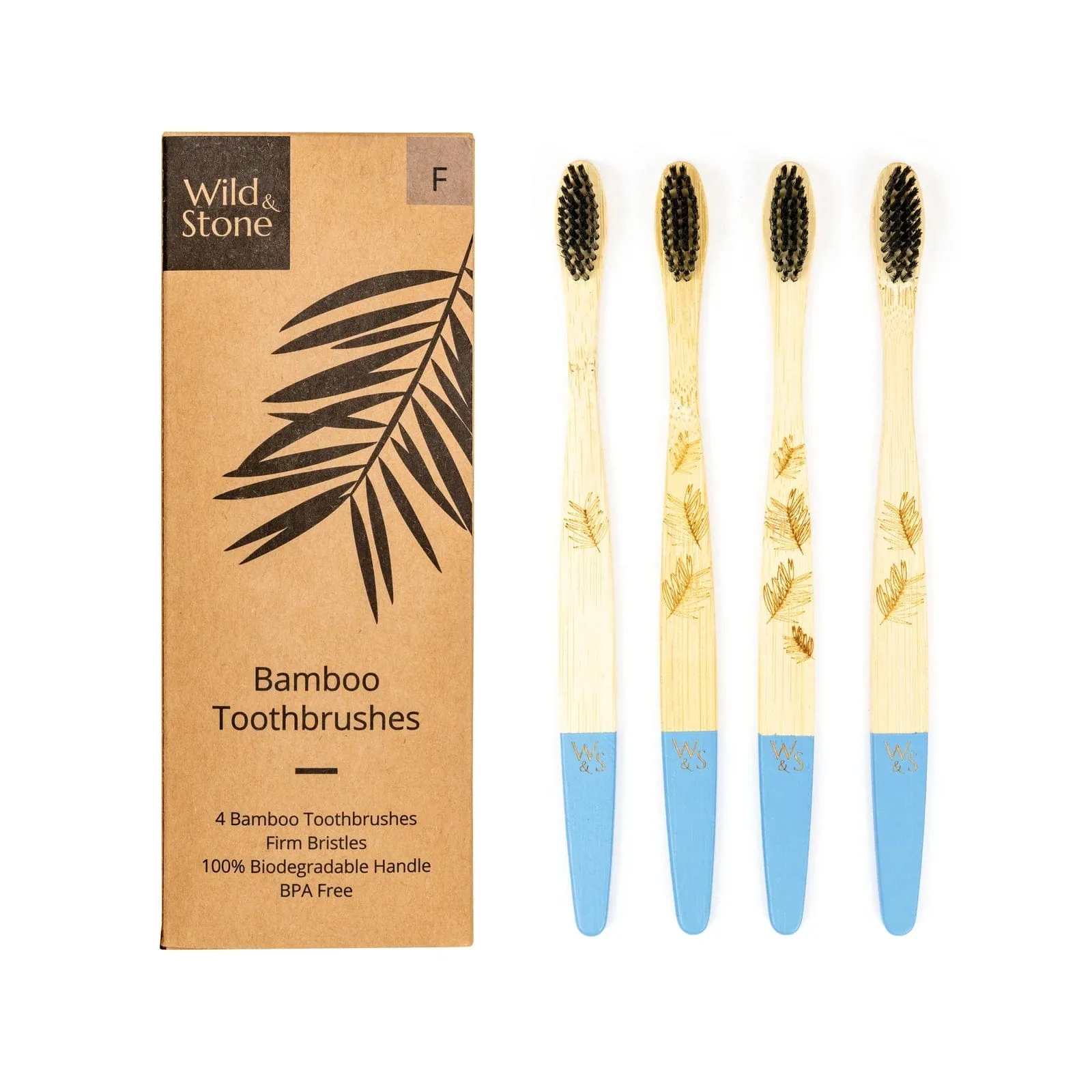 Adult Bamboo Toothbrush - 4 Pack