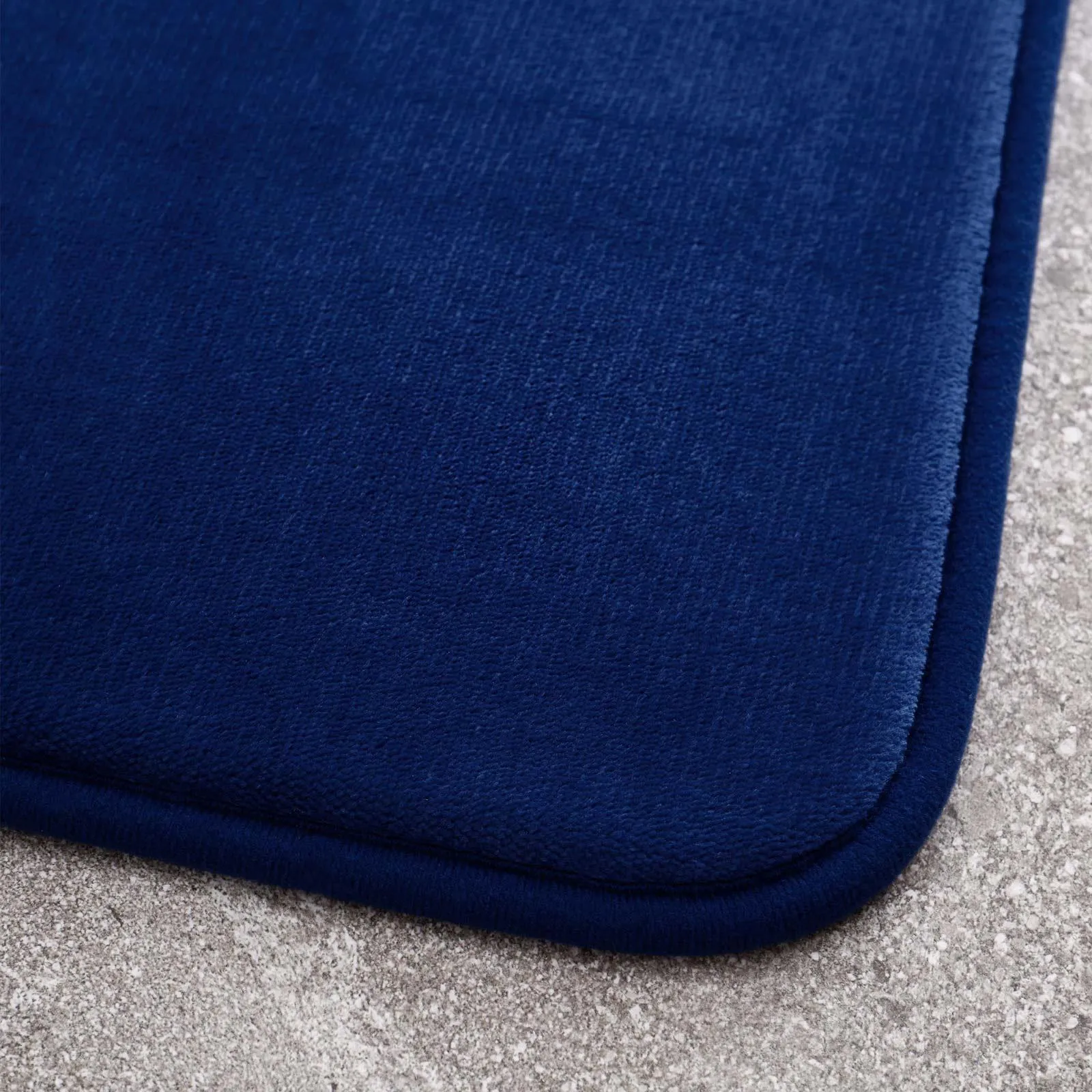 Anti-Bacterial Memory Foam Bath Mat Navy