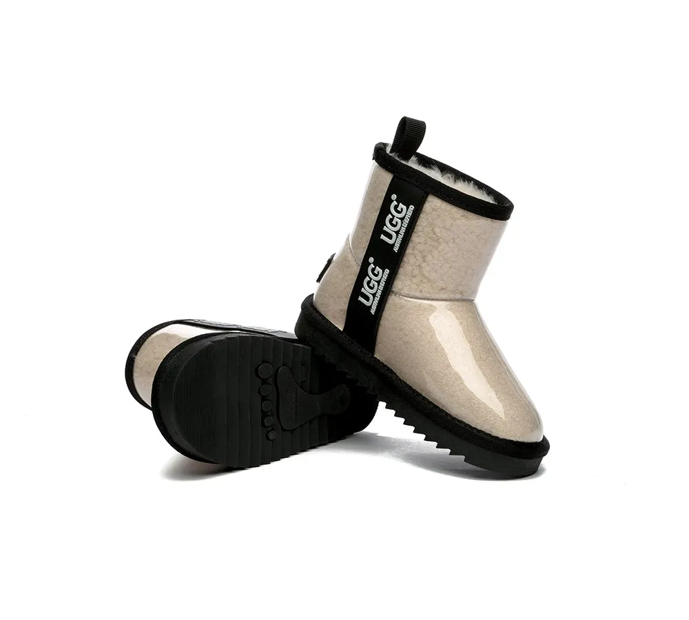 Australian Shepherd® Kids Ugg Boots Clear Waterproof and Shearling Coated Classic