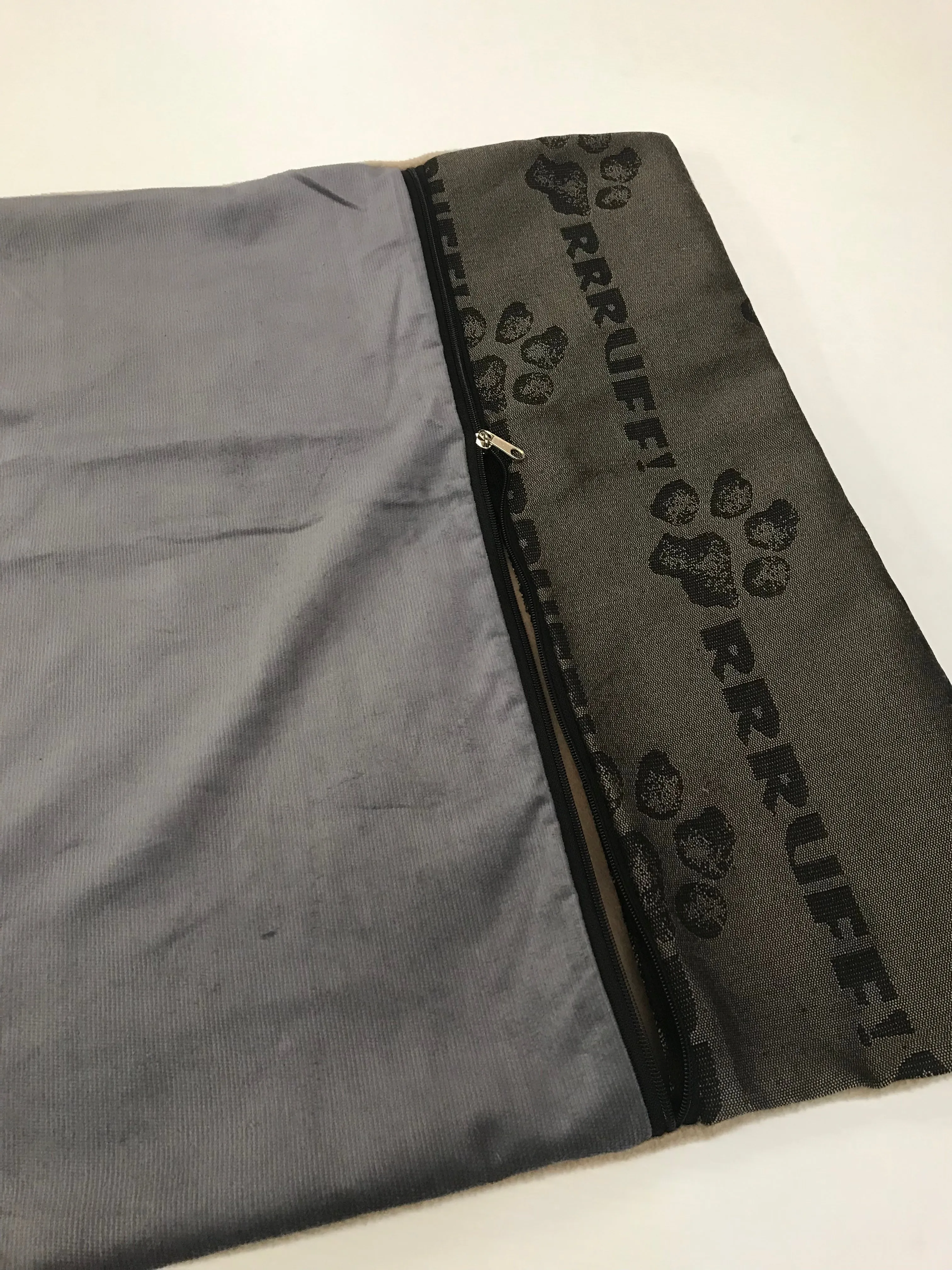 Beige fleece DIY cover only dog bed, washable fabric, recycled dog bed, kennel bed puppy mastiff Dane big large