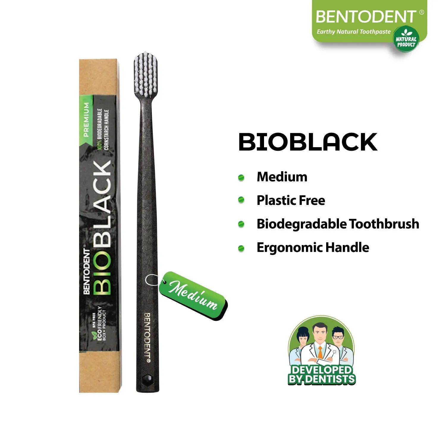 Bio Black Adult Biodegradable Toothbrush