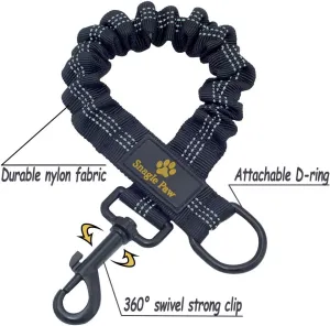 Bungee Dog Leash Extension Attachment, 18 Shock Absorbing Lead Extension Absorber, Prevent Injury on Arm and Shoulder & Save Dogs from Getting Hurt, Great for Bicycle, Running, Walking