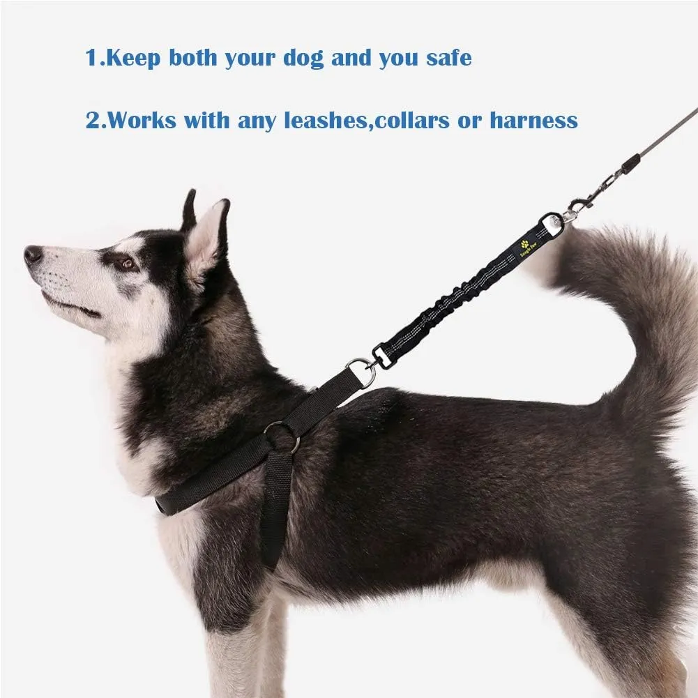 Bungee Dog Leash Extension Attachment, 18 Shock Absorbing Lead Extension Absorber, Prevent Injury on Arm and Shoulder & Save Dogs from Getting Hurt, Great for Bicycle, Running, Walking
