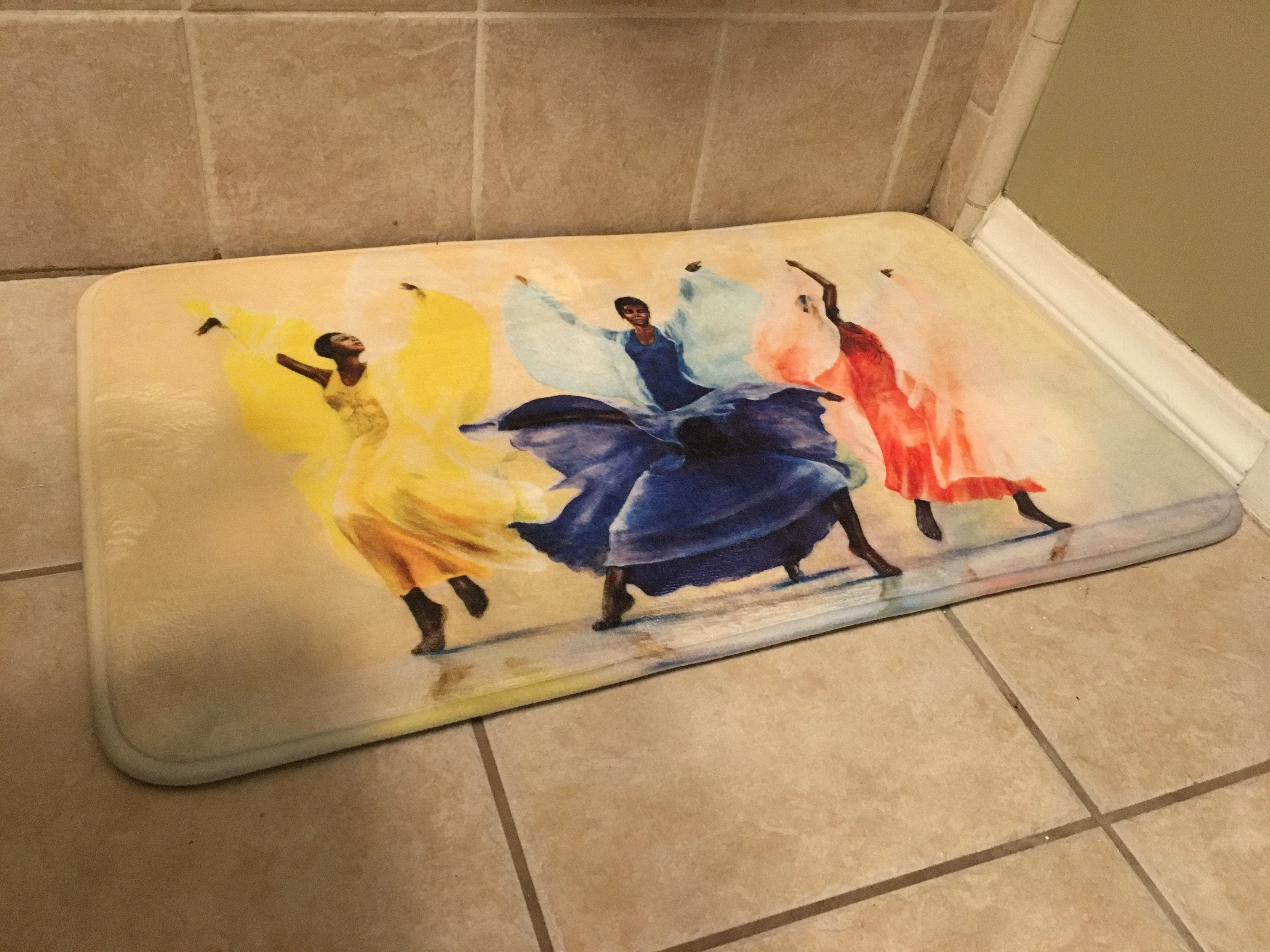 Butterflies Memory Foam Bath Mat