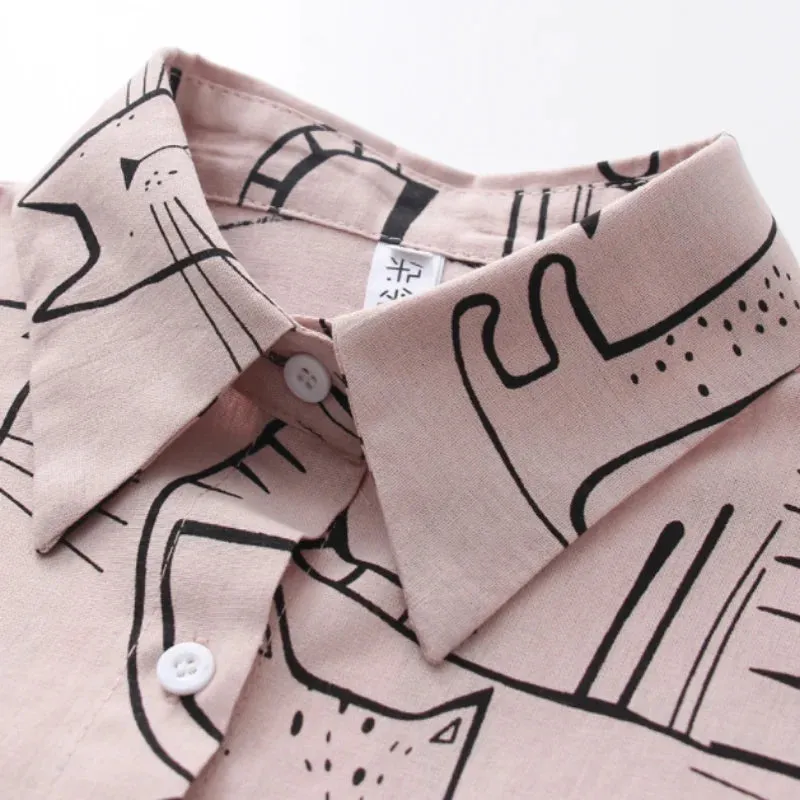 Catitude Button-Up Shirt