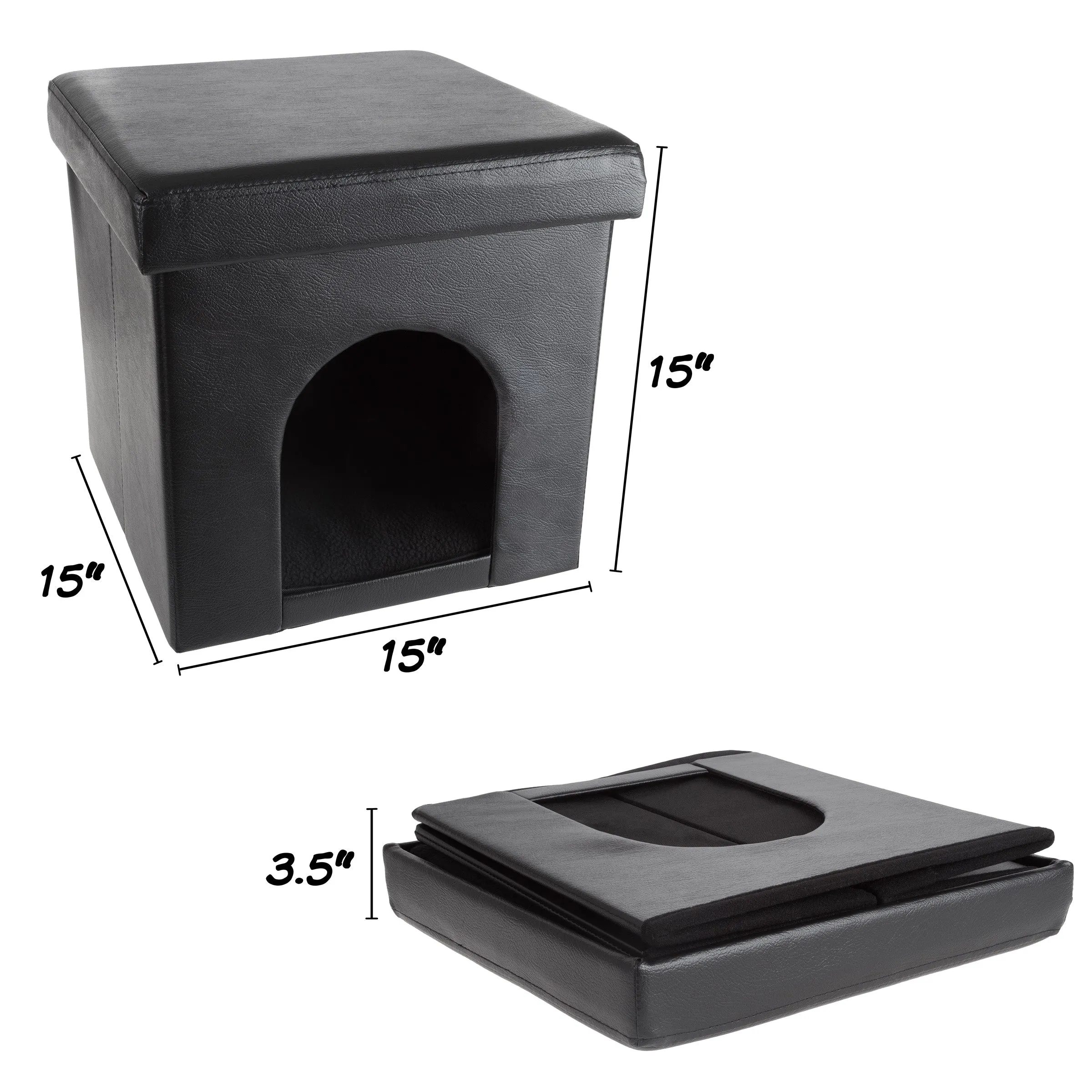Collapsible Pet House Ottoman