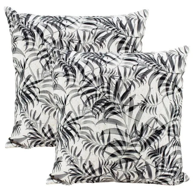 Curling Ferns Linen Cushion - 50cm x 50cm