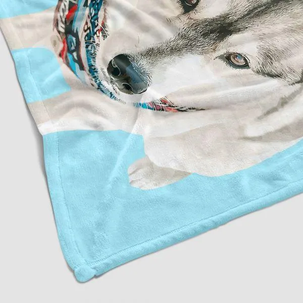 Custom Photo Blankets Personalized Photo Blankets Painted Art Portrait Fleece Blanket Best Gift 2021 Portrait Blanket