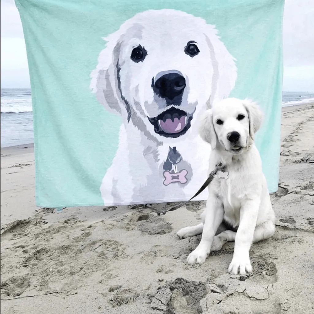 Custom Photo Blankets Personalized Photo Blankets Painted Art Portrait Fleece Blanket Best Gift 2021 Portrait Blanket