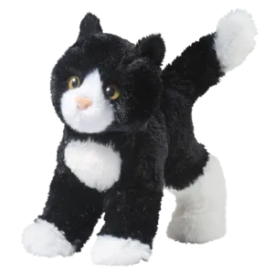 Douglas Snippy Black and White Cat 8"