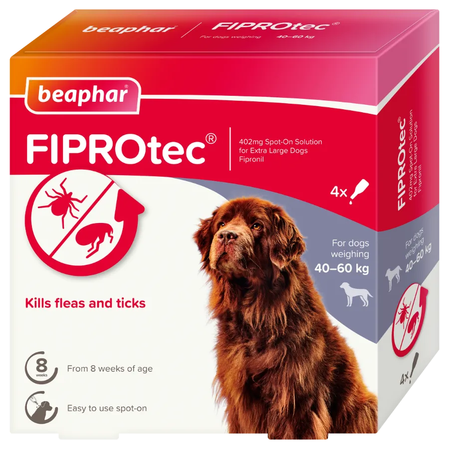 Fiprotec Spot On Extra Large Dog 4 Pipette