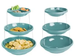 Fozzils Twistfold Party Bowl 3 Tier Storage