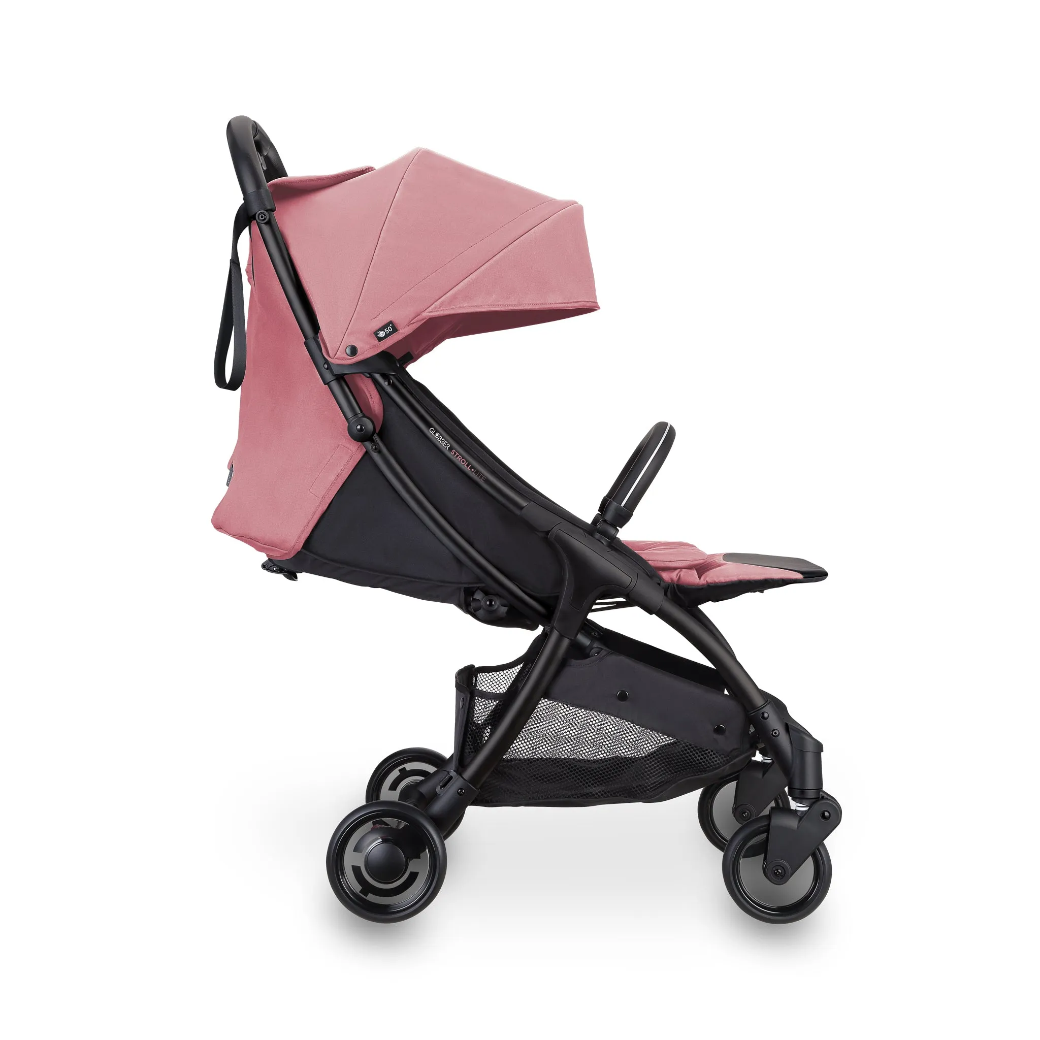 Globber Stroll Lite Baby Stroller - Deep Pastel Pink (0 - 4Y)