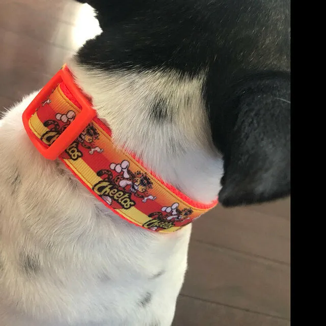 Halloween Candy Corn dog collar handmade adjustable buckle collar 1"wide or leash Petcollarshandmade