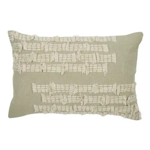 Ivory Mamie Cotton / Wool Cushion - 40cm x 60cm