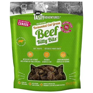 Jay's Fermented Cat Grass Beef Kitty Bits 60g