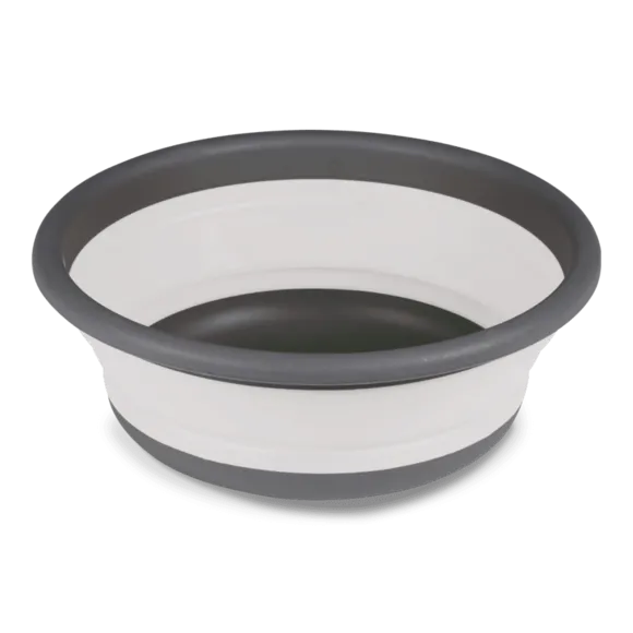 Kampa Collapsible Round Washing Bowl Medium Grey