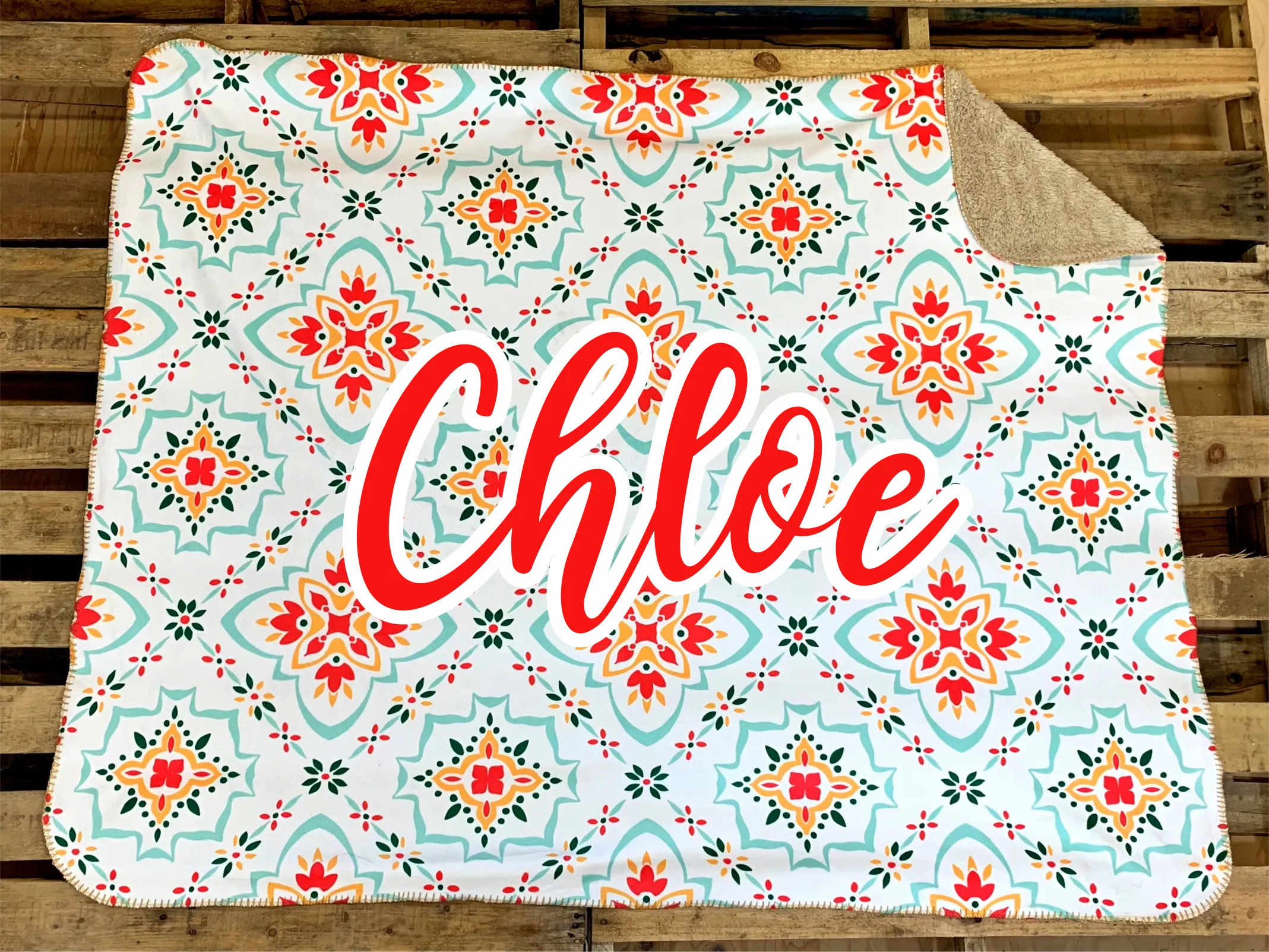 Light Floral Custom Blanket