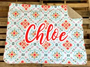 Light Floral Custom Blanket