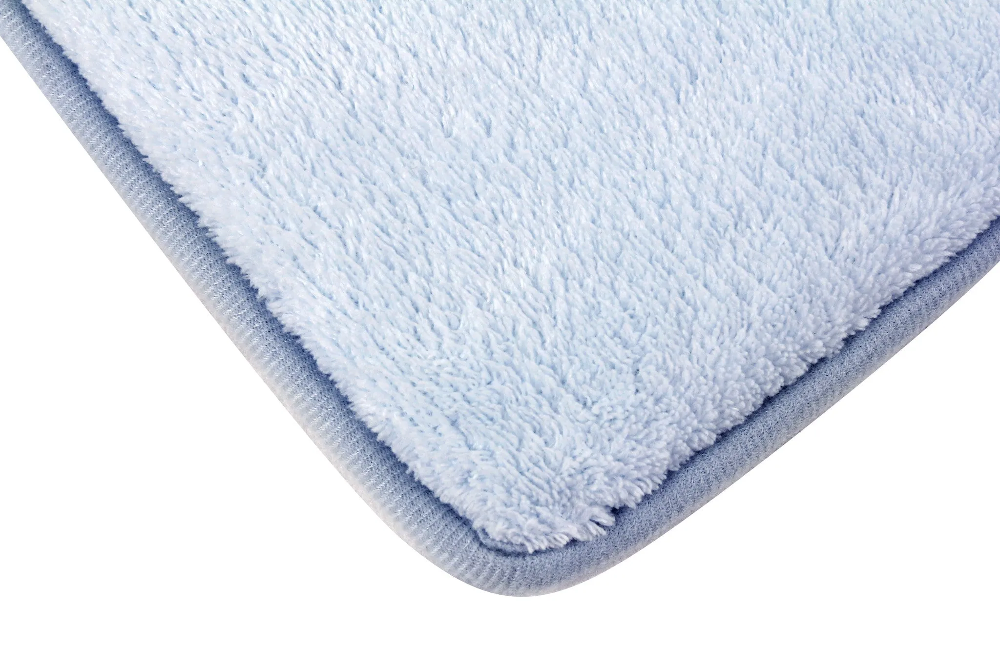 Memory Foam Bath Mat in Sky Blue, 17 x 24 in