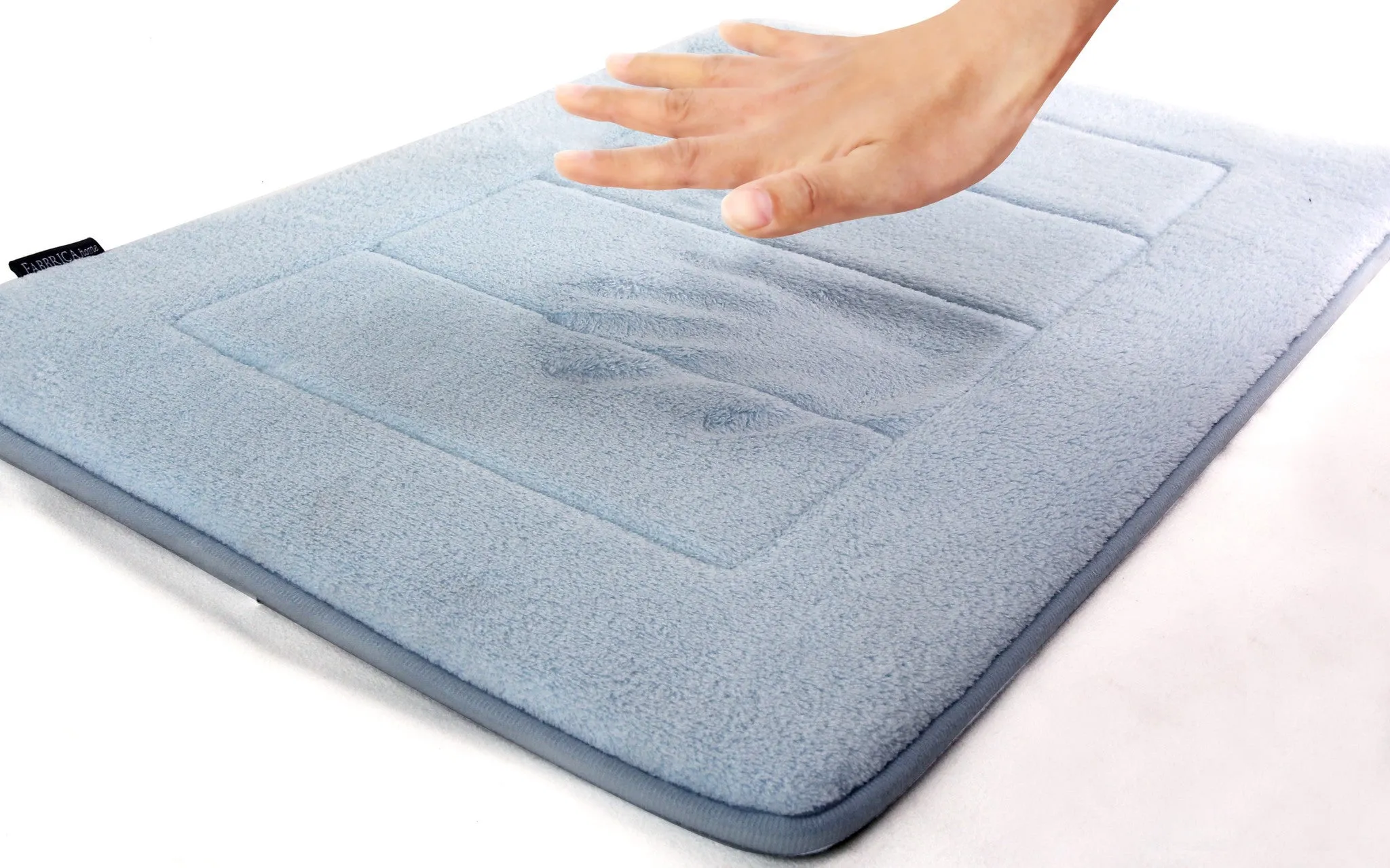Memory Foam Bath Mat in Sky Blue, 17 x 24 in