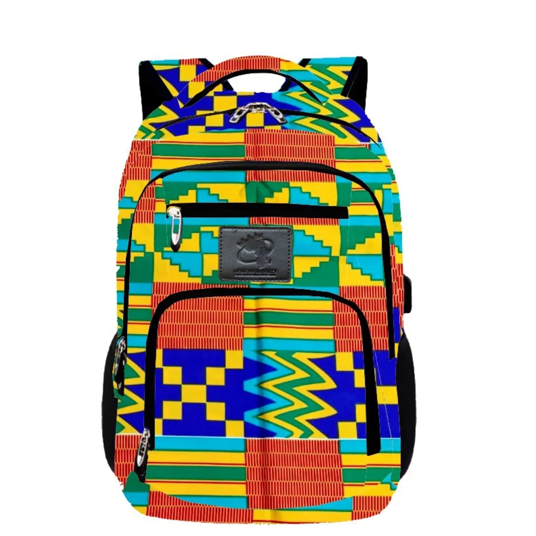 Multi colors Ankara Backpacks