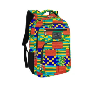 Multi colors Ankara Backpacks