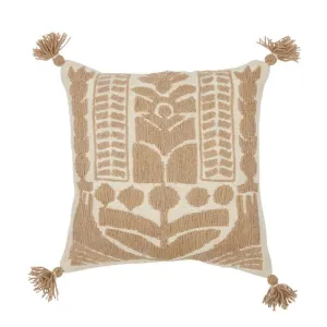 Natural Tulip Cotton / Wool Cushion - 50cm x 50cm