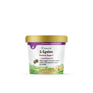 NaturVet L-Lysine Immune Support 60-Count, Cat Supplement