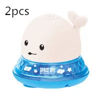 New Baby Bathroom Bath Electric Induction Whale Spray Small Toy