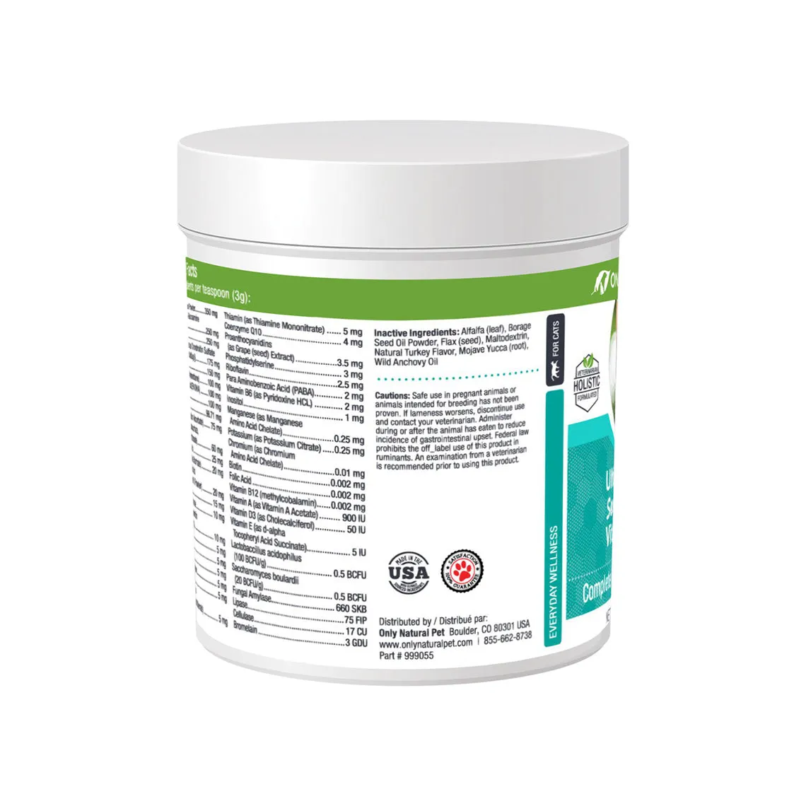 Only Natural Pet Ultimate Daily Senior Feline Vitamin Powder