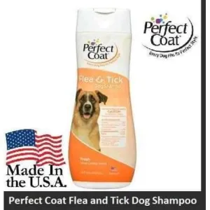 Perfect Coat Flea and Tick Dog Shampoo, 16oz bottle