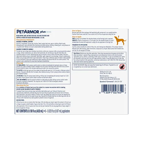 PetArmor® Plus Flea & Tick Topical for Dogs