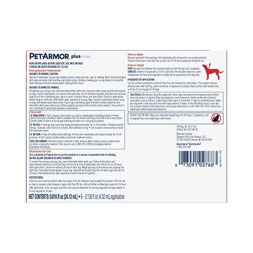 PetArmor® Plus Flea & Tick Topical for Dogs