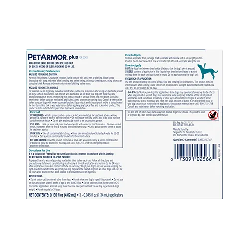 PetArmor® Plus Flea & Tick Topical for Dogs