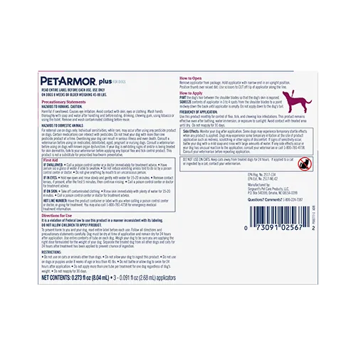 PetArmor® Plus Flea & Tick Topical for Dogs