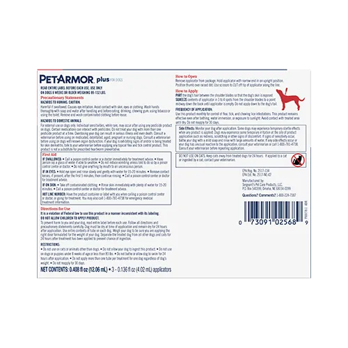 PetArmor® Plus Flea & Tick Topical for Dogs