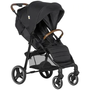 Qaba 1-Click-Foldable Toddler & Baby Stroller, Lightweight Stroller, Black