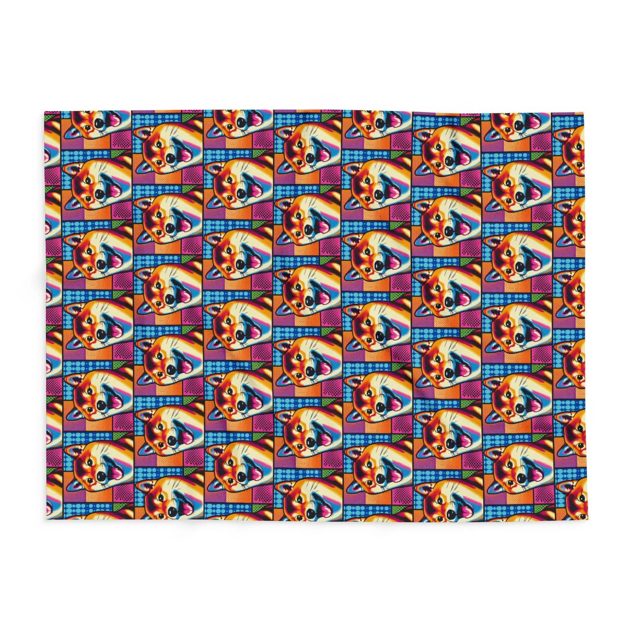 Shiba Dog Fleece Blanket