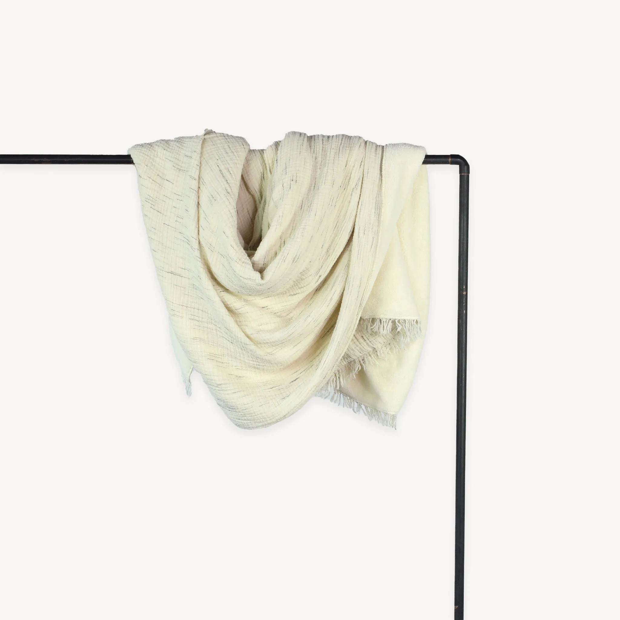 Sketched Crinkle Fleece Lined Throw