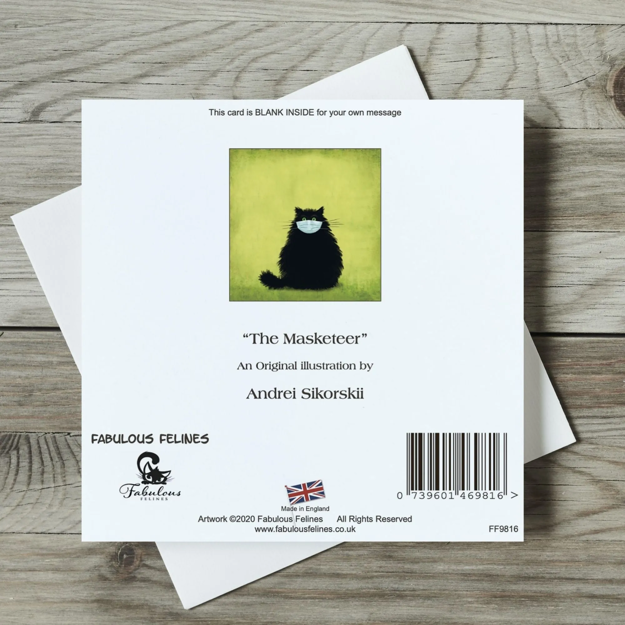 The Masketeer Collection Cat Mug Cushion and Card Mask Gift Set