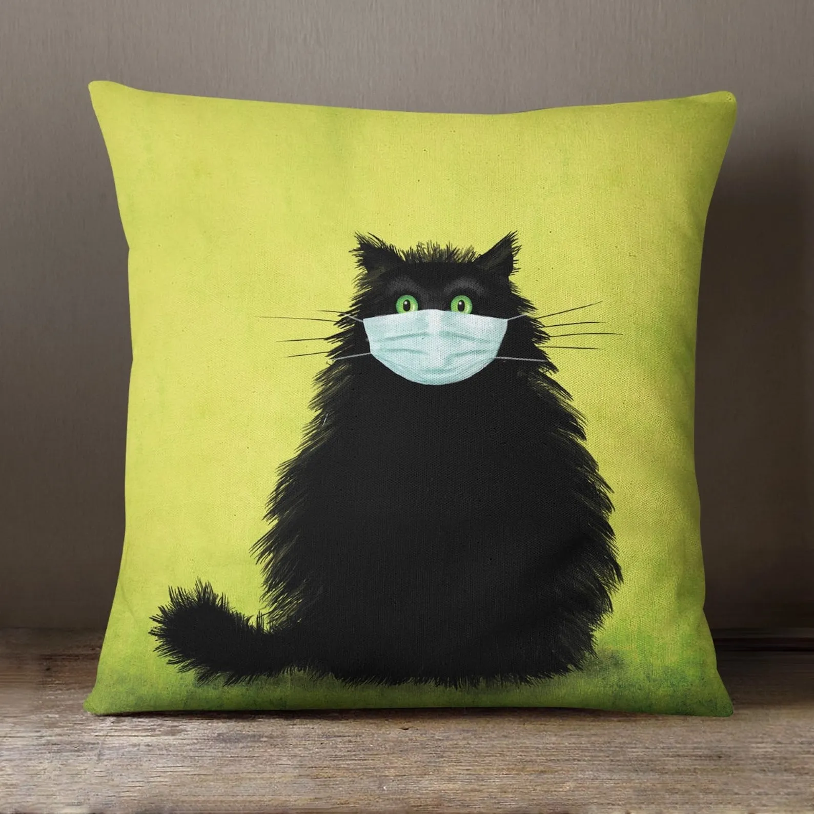 The Masketeer Collection Cat Mug Cushion and Card Mask Gift Set